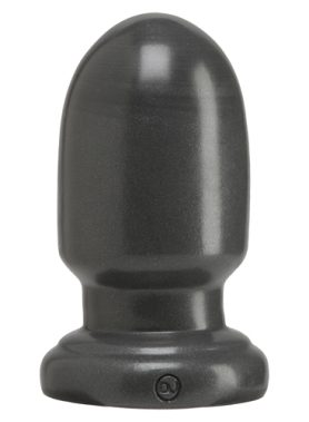 Ronde brede dildo grijs