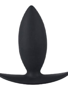 Zwarte slanke buttplug