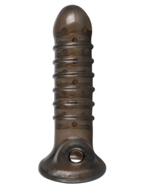 Penis Sleeve Met Ribbels - Zwart