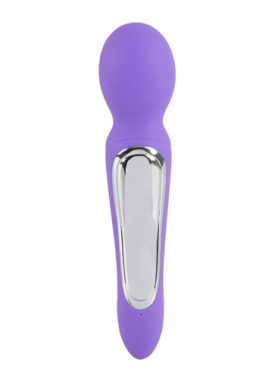 Oplaadbare Dubbel/Wand Vibrator - Paars
