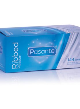 Pasante Ribbed condooms 144 stuks