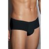 Halfdoorschijnende herenshorts - zwart - Afbeelding 2