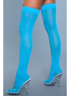 Hoge Nylon Kousen - Turquoise