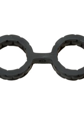 Japanse Bondage Siliconen Handboeien - Zwart