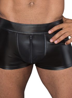 Wetlook Boxer Met Ritsen