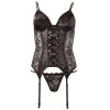 Kanten bustier met jarretels - Afbeelding 2
