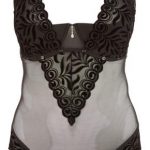 Transparante Stringbody - Zwart