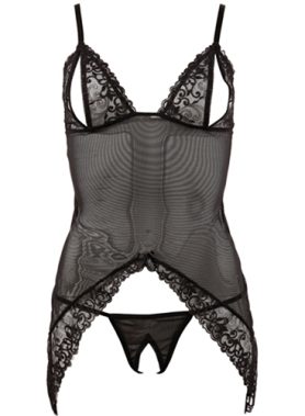 Transparant lingerie jurkje en string