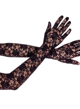 Lange Kanten Handschoenen - Zwart