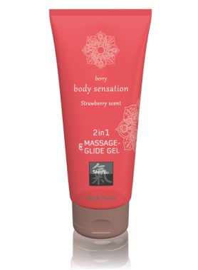 Massage- & Glide Gel 2 in 1 - Aardbei