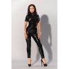 GP Datex Catsuit Met Rits - Zwart