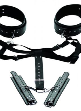 Easy Access Bondageharnas Met Hand- En Enkelboeien