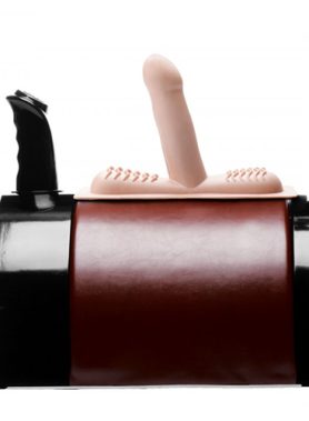 The Saddle Deluxe Sex Machine Met 2 Opzetstukken