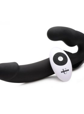 Urge Strapless Strap-On Vibrator - Zwart