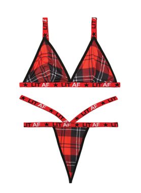 BH-Set Schotse Ruit Print