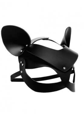 Bad Kitten - Zwart Leren Masker