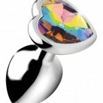 Rainbow Heart Buttplug - Klein