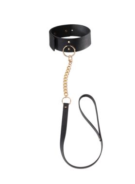 MAZE Kunstleren Halsband Met Riem