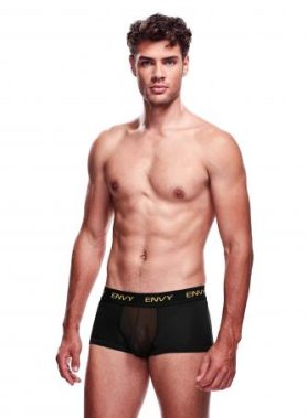 Envy Transparante Mesh Herenshort - Zwart