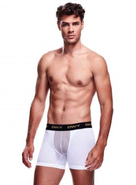 Envy Transparante Mesh Herenshort - Wit