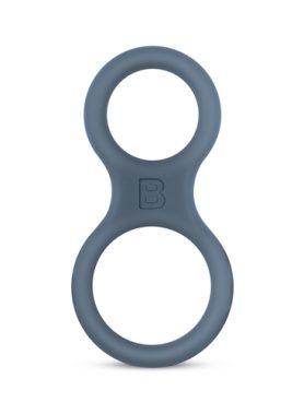 Siliconen Cockring En Ballstretcher - Grijs