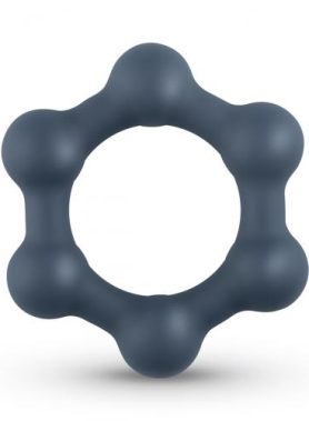Hexagon Cockring Met Stalen Kogels