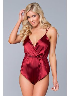Sarai Satijnen Romper - Rood