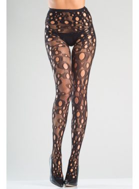 Kruisloze Panty Met Ronde Gaten
