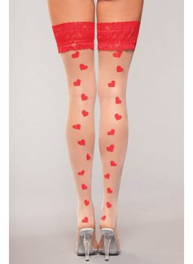Kousen Met Hartjes Design