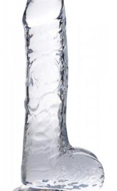 Jock C-Thru Transparante Dildo - 21 cm.