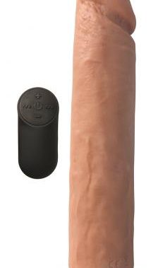 Vibrerende XL Dildo Met Zuignap - 26.6 cm