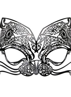 Easytoys Opengewerkt Venetiaans Masker - Zwart