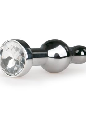 Metalen buttplug - zilverkleurig