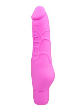 Realistische siliconen vibrator - roze
