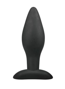 Medium Zwarte Siliconen Buttplug