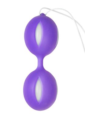 Wiggle Duo Vaginaballetjes - Paars/Wit