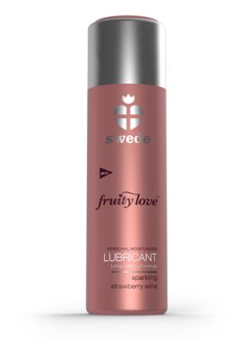 Bruisende Aardbeienwijn Waterbasis Glijmiddel - 100ml