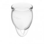 Satisfyer Feel Confident Menstruatie Cup Set - Transparant