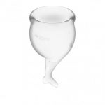 Satisfyer Feel Secure Menstruatie Cup Set - Transparant