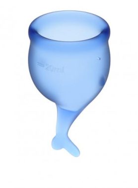 Satisfyer Feel Secure Menstruatie Cup Set - Blauw