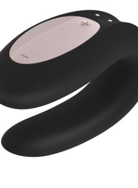 Satisfyer Double Joy Koppel Vibrator- Zwart