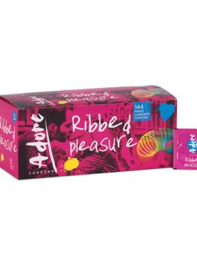 Adore Ribbed Pleasure condooms 144 stuks