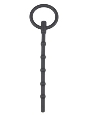 Lange Holle Dilator Met Grote Trekring - Zwart