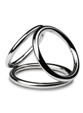 Sinner - Triad Chamber Metalen Cock- En Balring - Medium