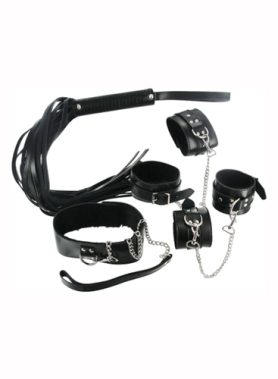 Strict Leather Black Bondage Set