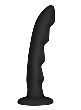 Ripples Strap-On Dildo - Zwart