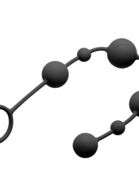 Siliconen Anaal Kralen - Zwart