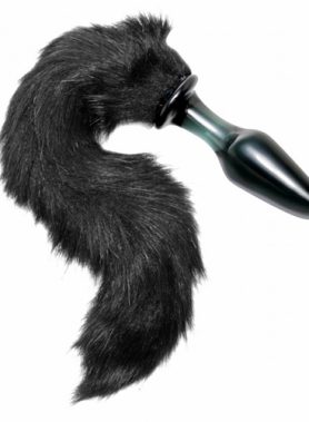 Midnight Fox Glazen Buttplug Met Staart